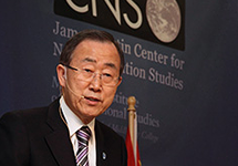 United Nations Secretary-General Ban Ki-moon at MIIS